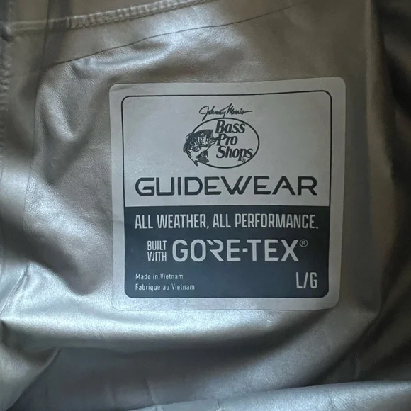 Bass Pro Shops Silver Guidewear with Gore-Tex Size Large - Picture 2 of 3